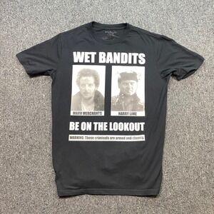 Home Alone Wet Bandits TShirt Sz M Mens Black Streetwear Movie Promo Mugshot Tee